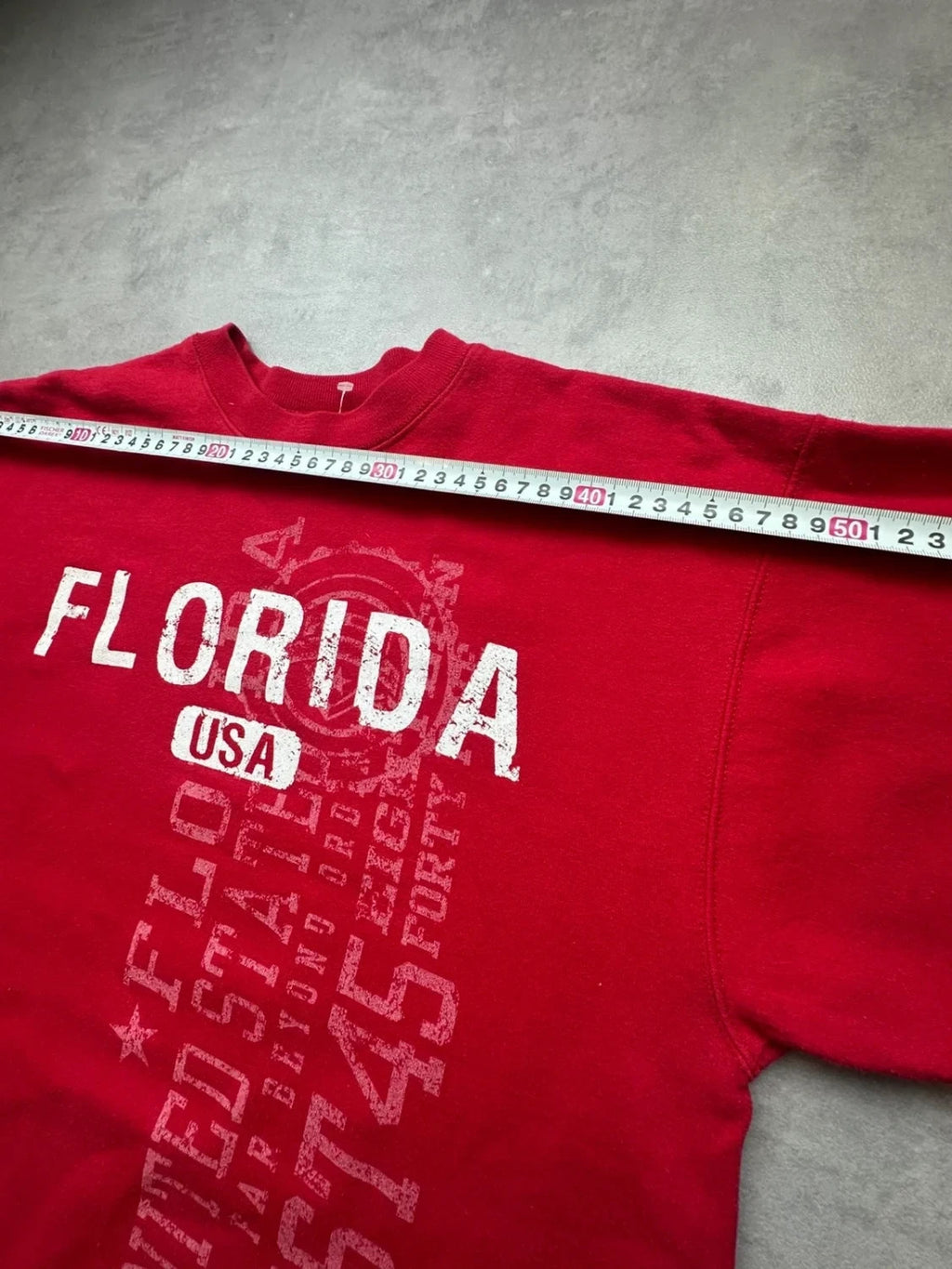 Sweat Vintage Florida USA Rouge – College & Sportswear