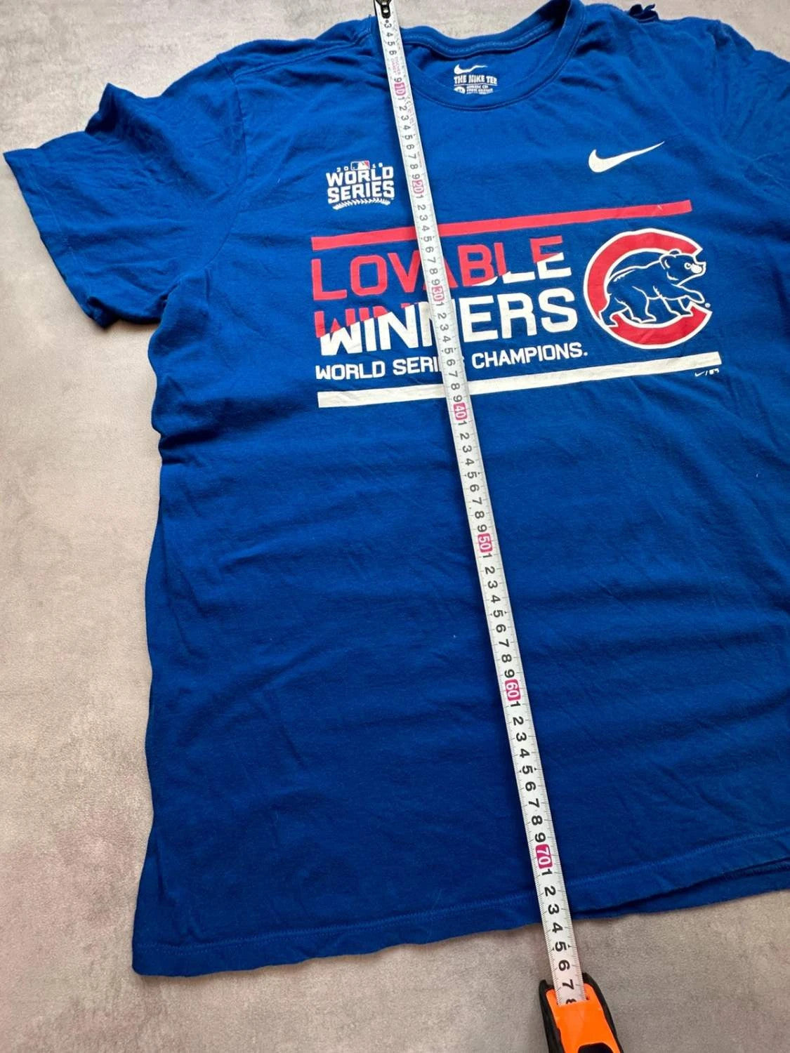 T-Shirt Nike Vintage Cubs World Series 2018 Bleu