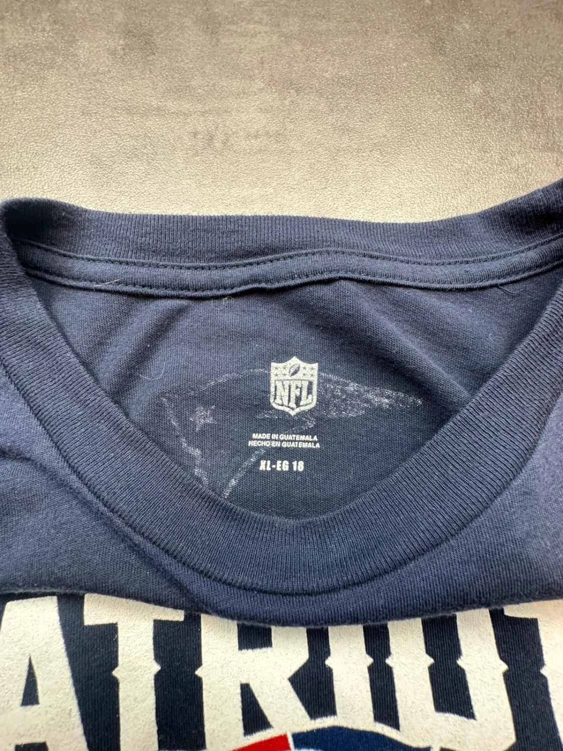 Tee-Shirt NFL Rob Gronkowski #87 New England Patriots Vintage – Navy