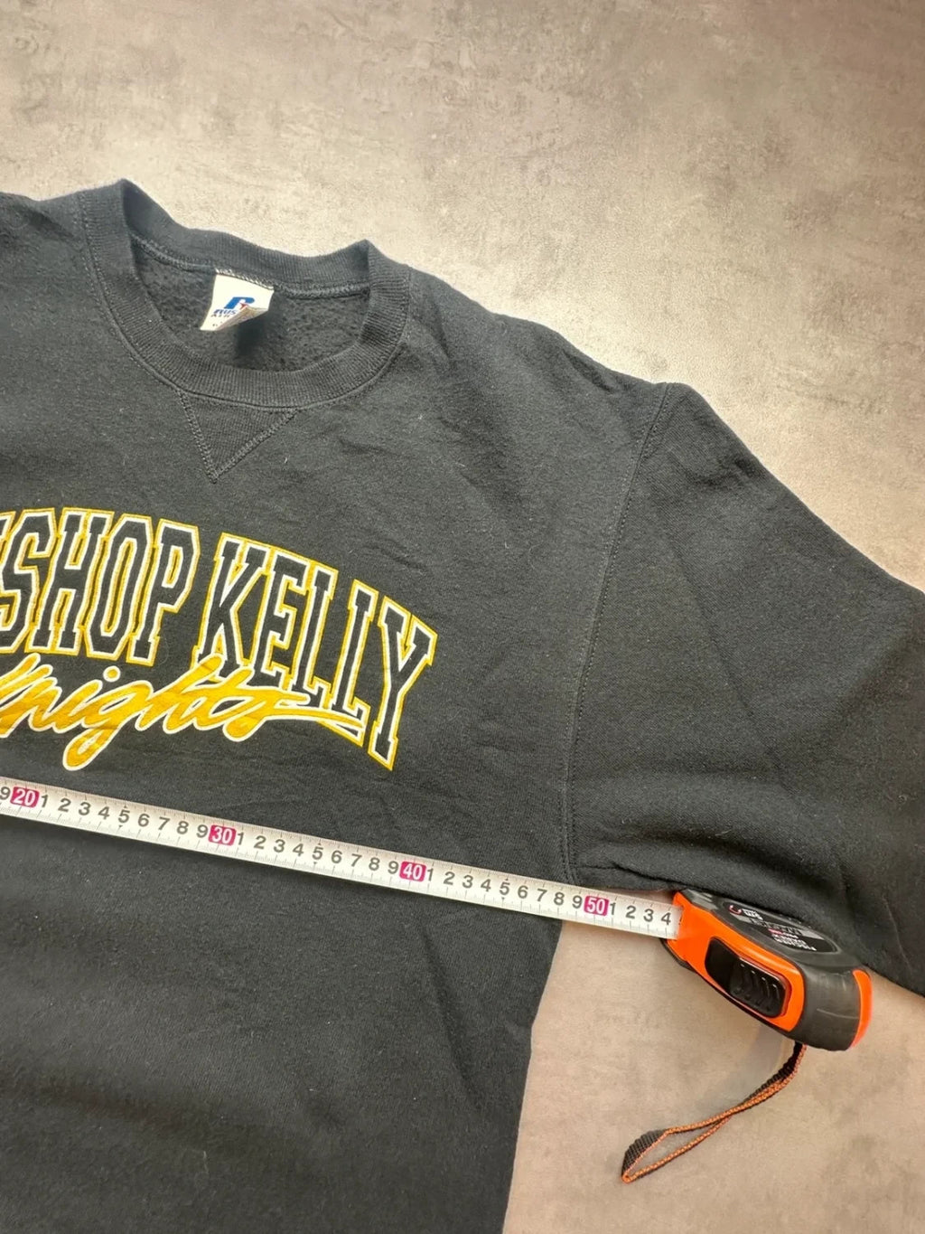 Sweat Russell Athletic Vintage Bishop Kelly Knights Noir