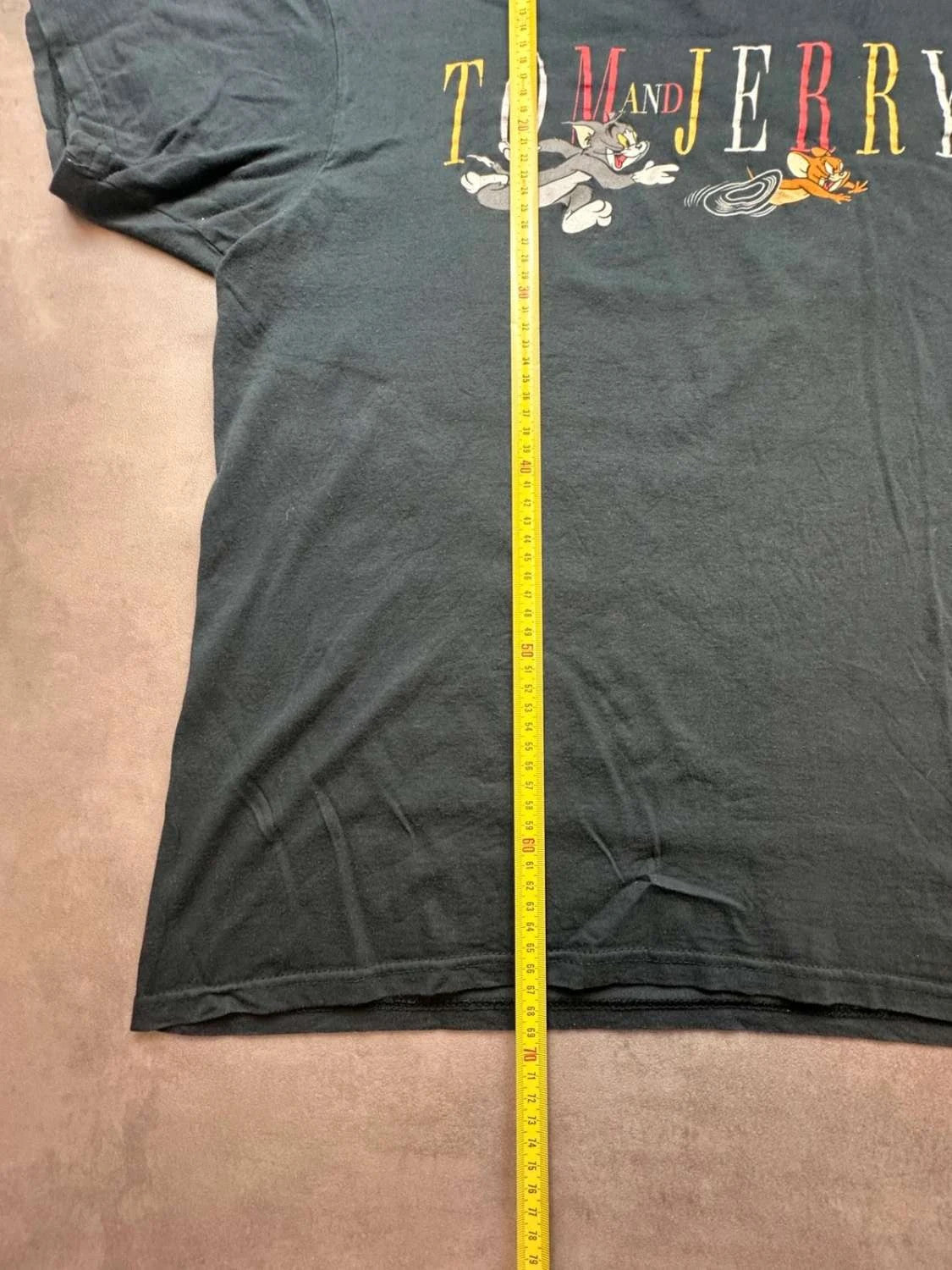 T-Shirt Vintage Tom & Jerry « Tom and Jerry » – Noir