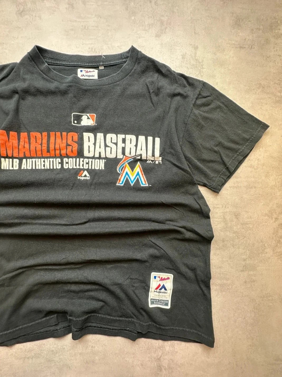 Tee Shirt MLB Vintage Miami Marlins – Noir
