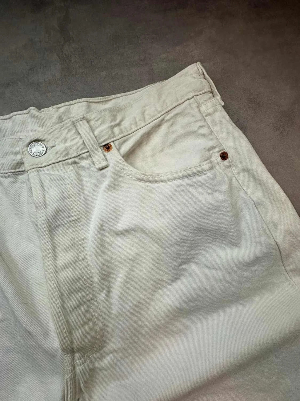 Pantalon Jean Levi's Strauss & Co Vintage Blanc