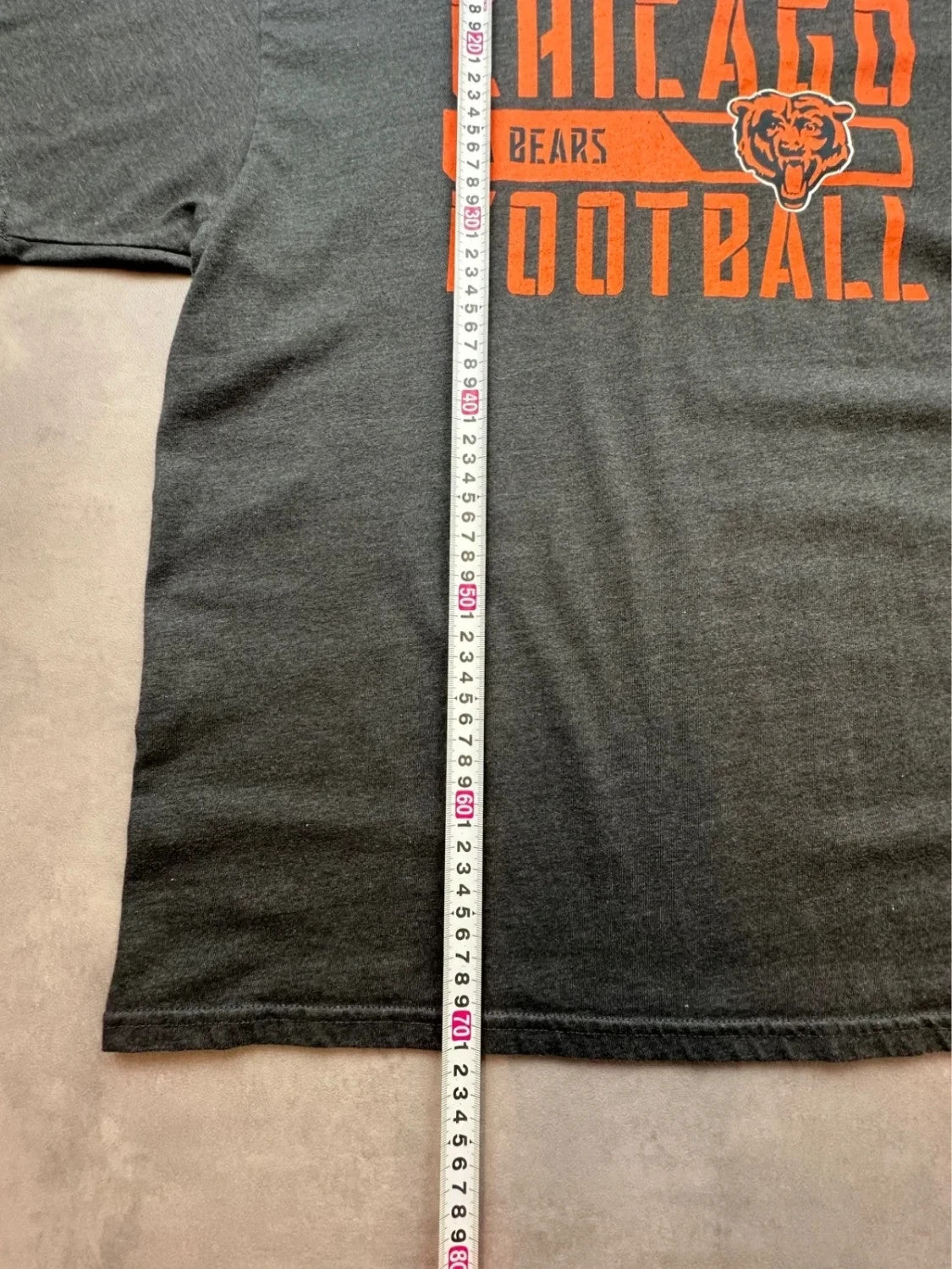 Tee-shirt Fanatics NFL Vintage Chicago Bears Football Gris Foncé