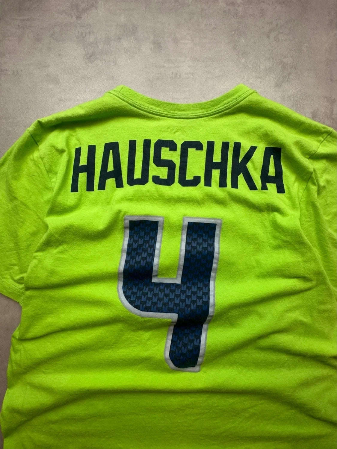 Tee-shirt Nike NFL Vintage Seattle Seahawks Steven Hauschka #4 Vert
