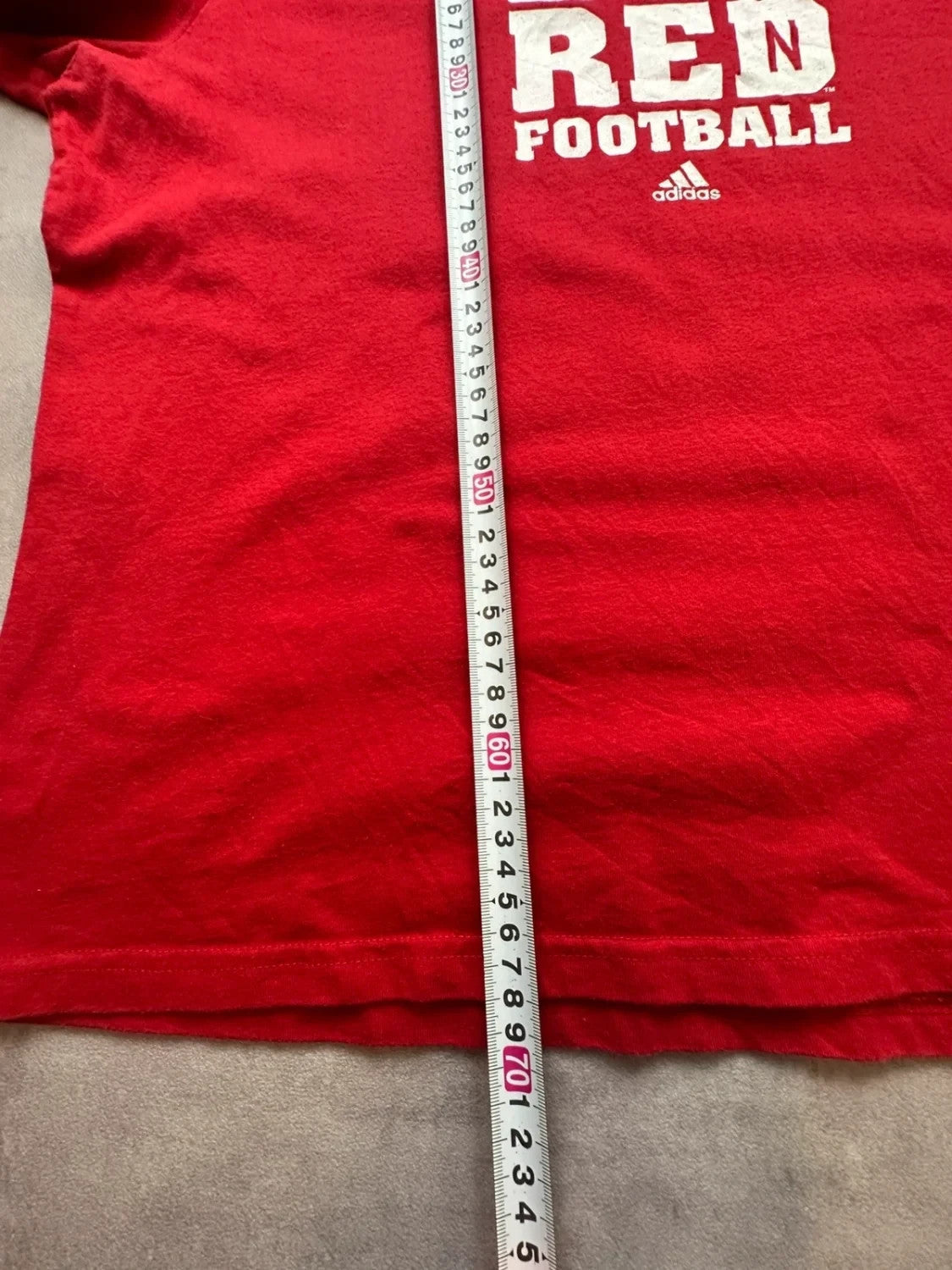 Tee-shirt Adidas Vintage Nebraska Cornhuskers Rouge | WellStore Vintage