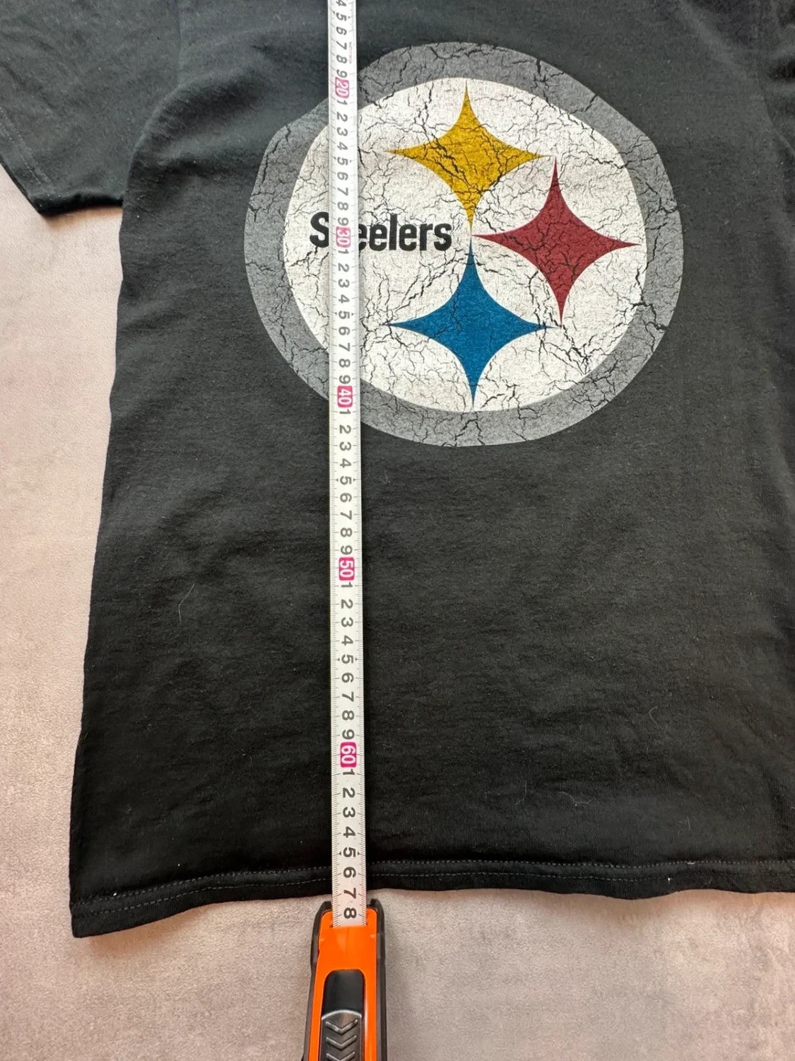 Tee-shirt Vintage Majestic Steelers Noir – Logo Football