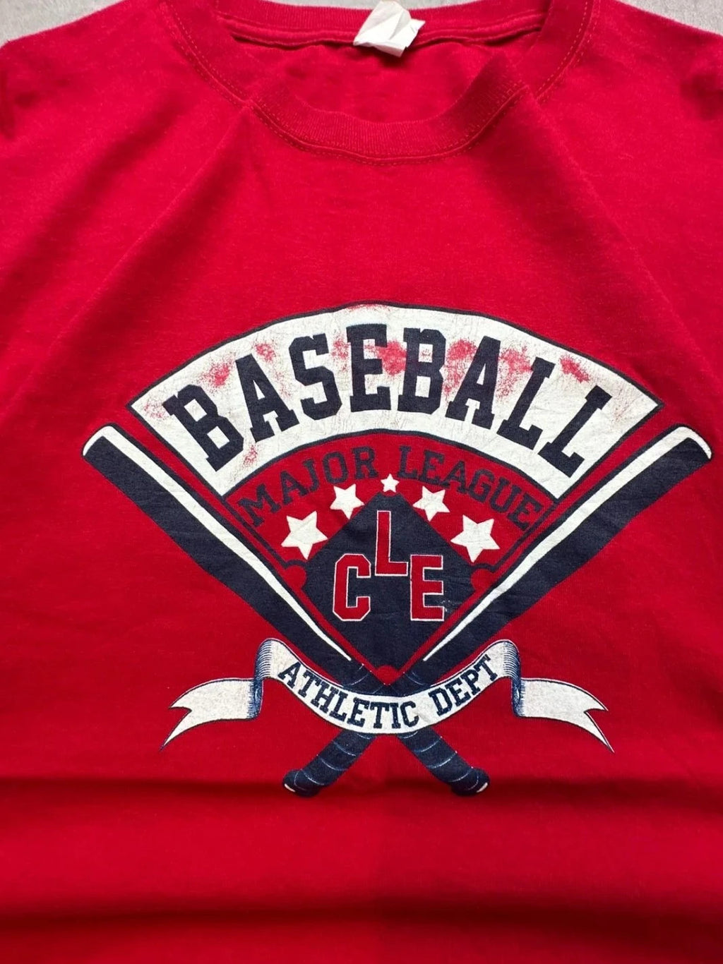 Tee Shirt Vintage Harber Baseball Rouge – Major League
