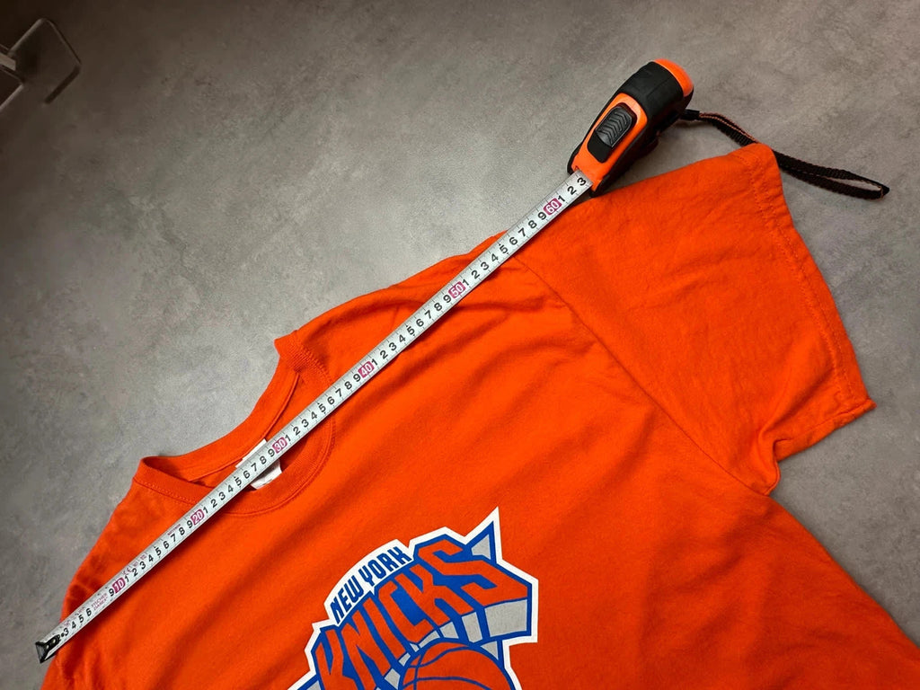 T-Shirt Vintage New York Knicks NBA Orange Logo Basketball 90s Y2K Streetwear