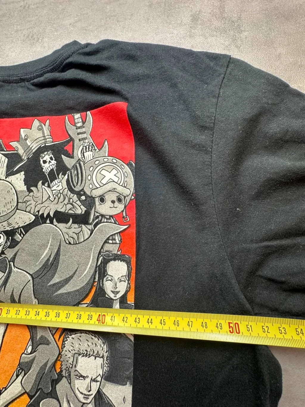 Tee-Shirt One Piece Vintage Luffy Zoro Noir – Anime Manga Y2K
