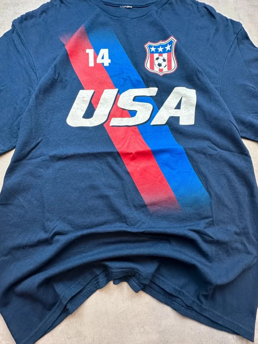 Tee Shirt Vintage USA #14 – Marine