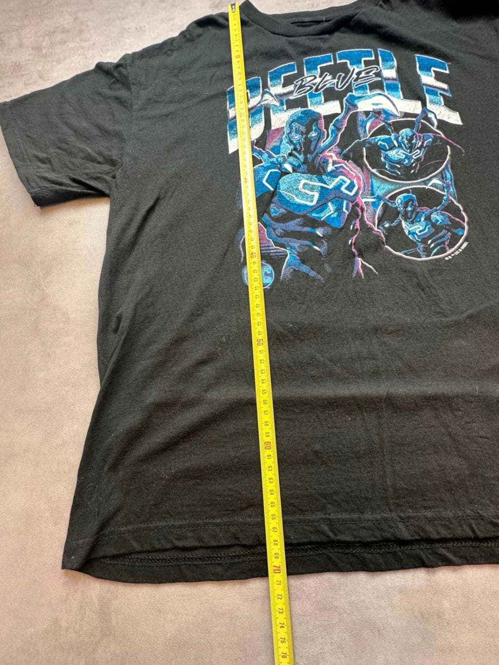 T-Shirt Vintage Blue Beetle DC Comics « Blue Beetle » – Noir
