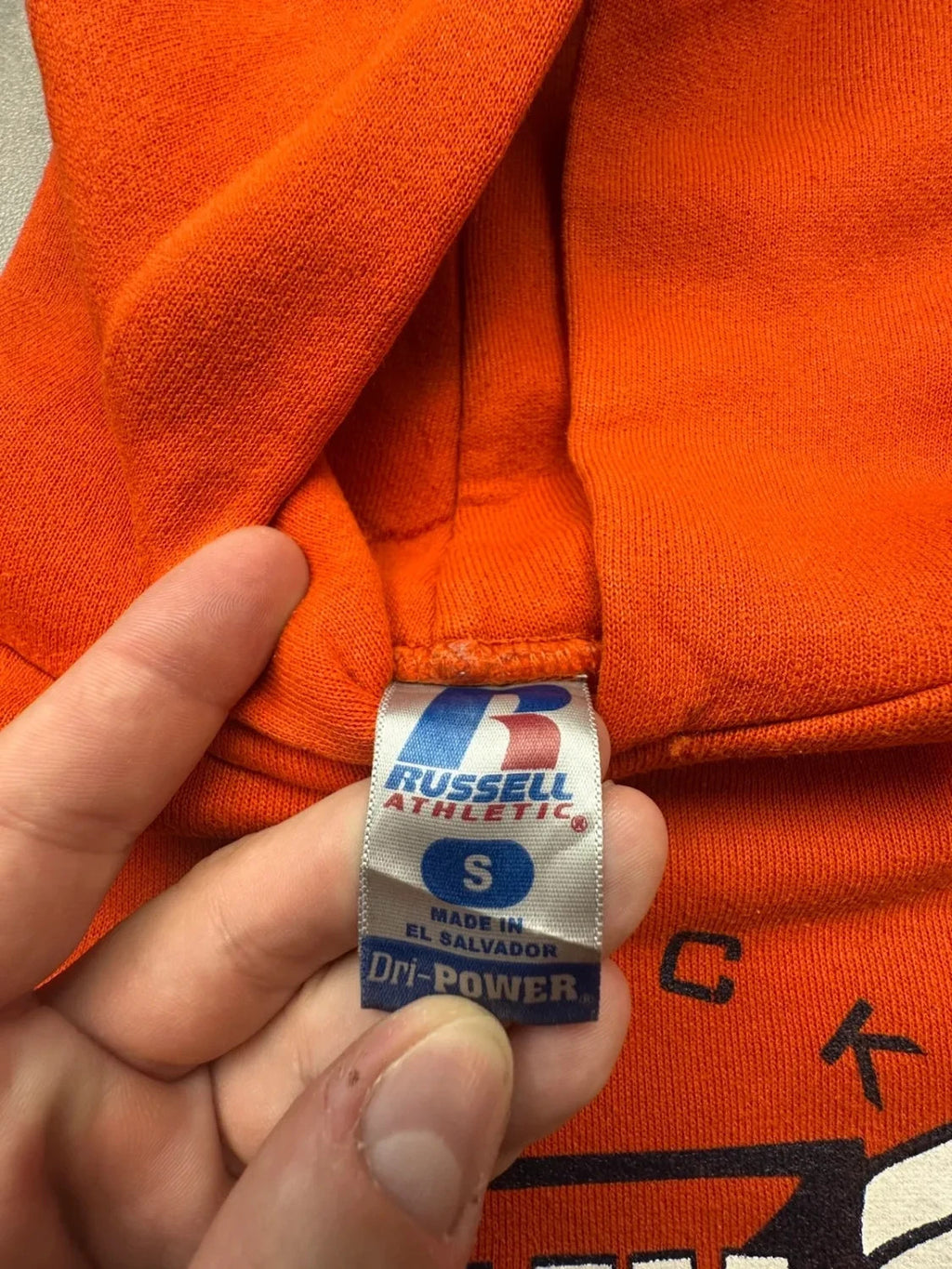 Sweat Russell Athletic Vintage TJH Track & Field Orange – Athlétisme USA