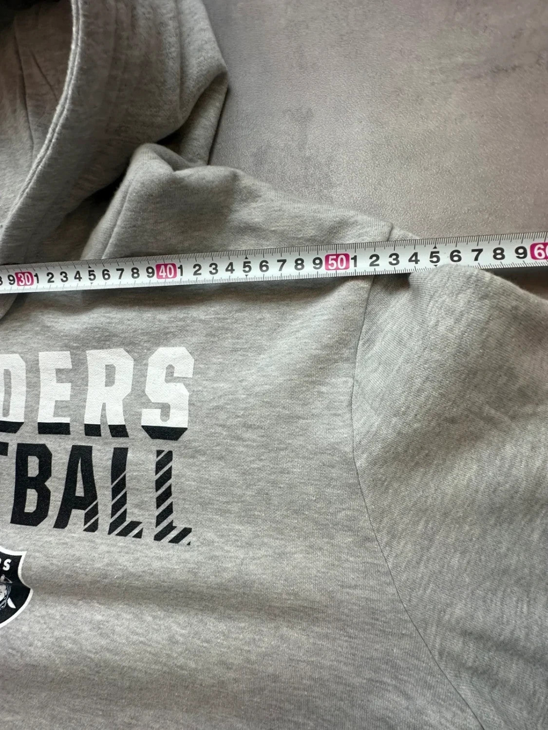 Hoodie Vintage Raiders Football NFL – Gris Chiné – Y2K Streetwear
