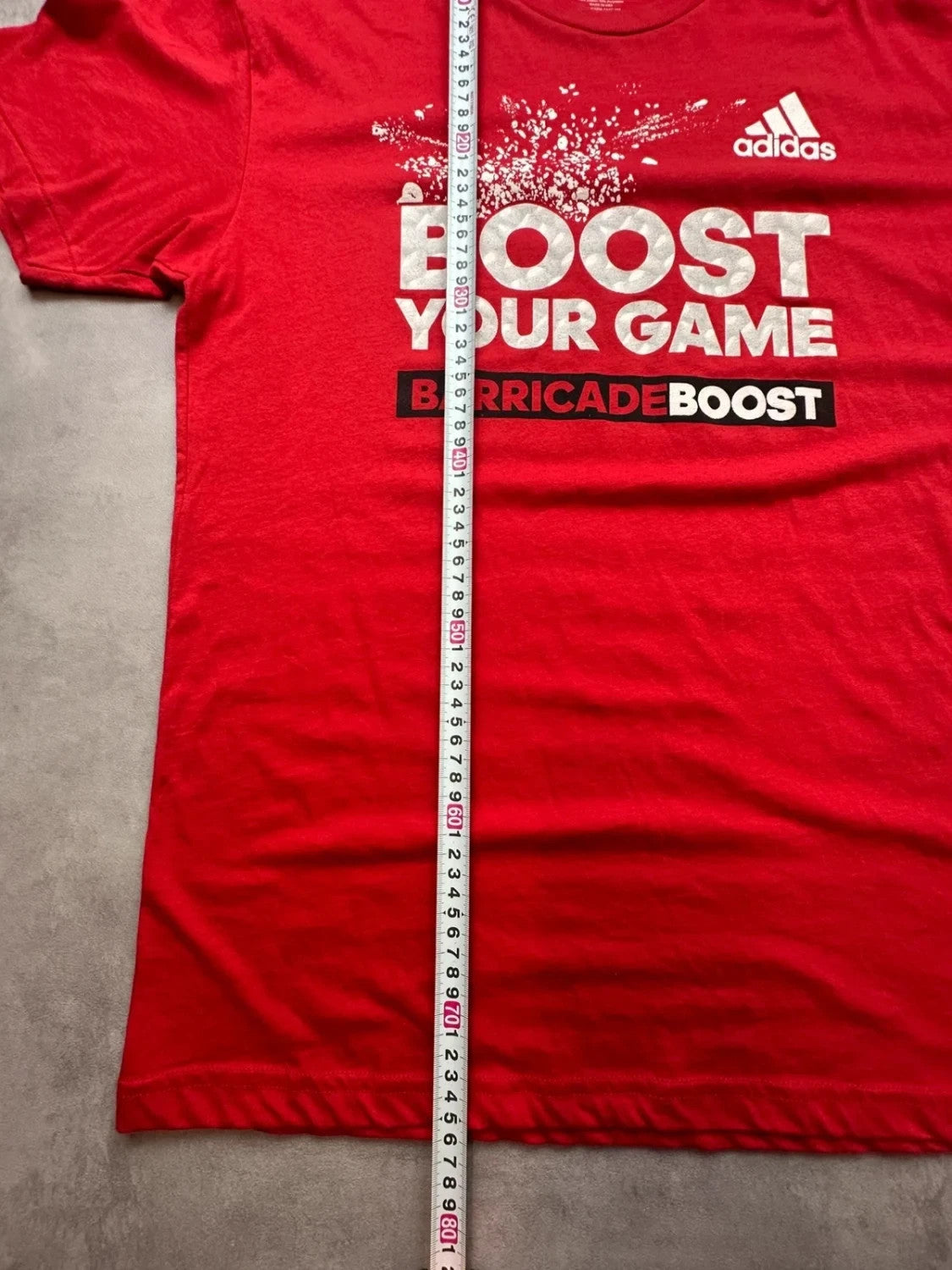 Tee-shirt Adidas Vintage Barricade Boost Rouge | WellStore Vintage