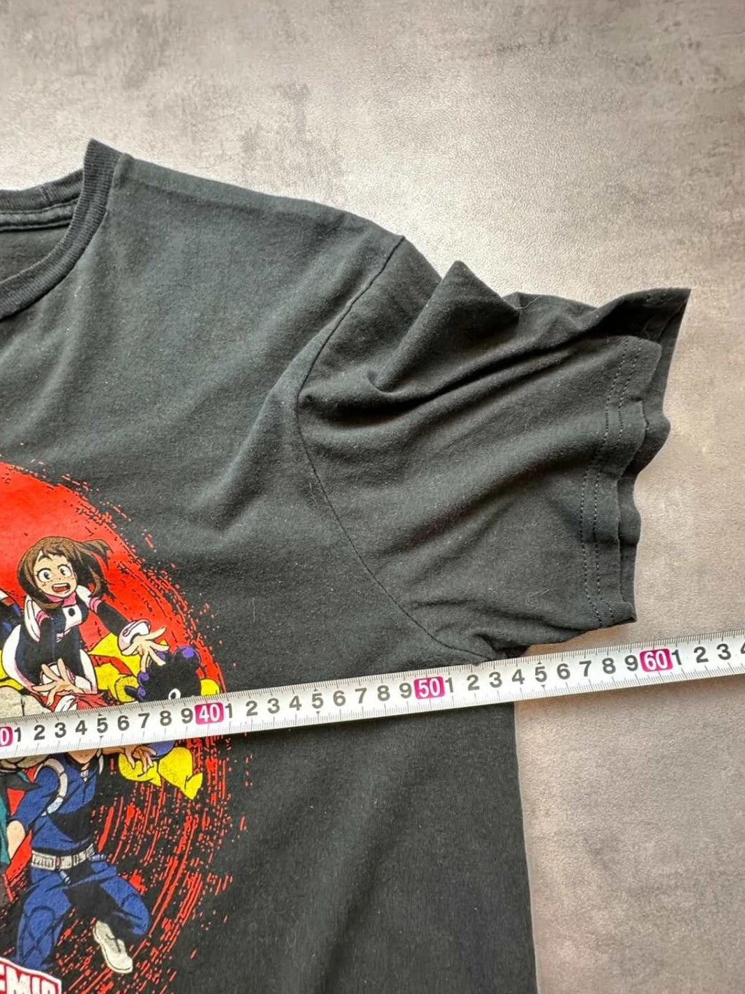 Tee-shirt Vintage My Hero Academia Deku All Might Noir