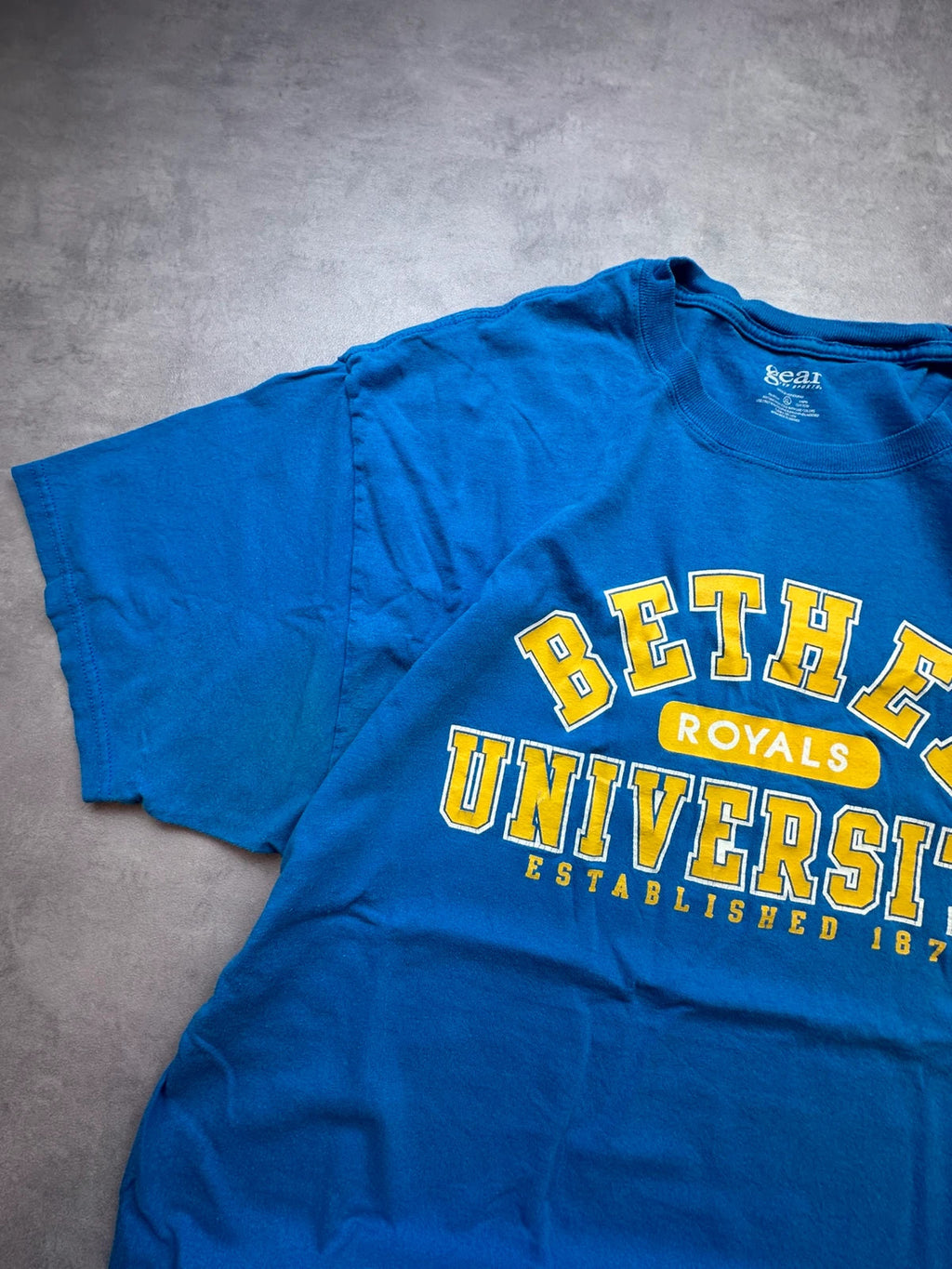 Tee-shirt College Vintage Bethel University Bleu