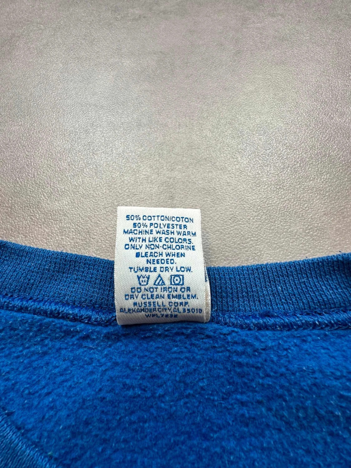 Sweatshirt Russell Athletic Vintage Pepperdine Waves – Bleu