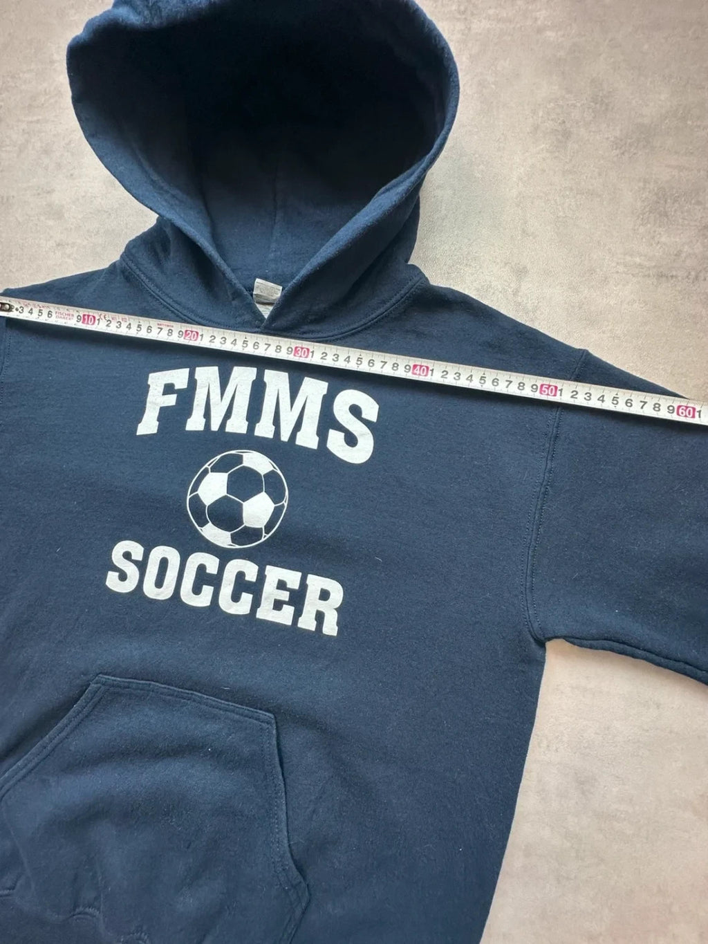 Hoodie Vintage FMMS Soccer – Bleu Marine