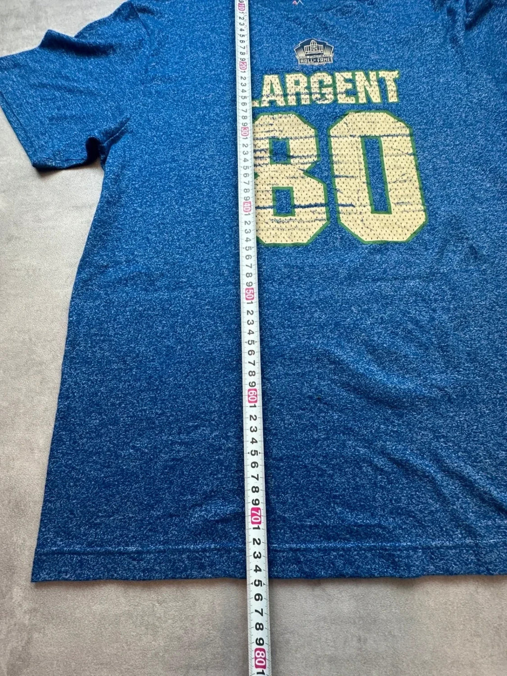 Tee-shirt NFL Vintage Seattle Seahawks Steve Largent #80 Majestic Bleu