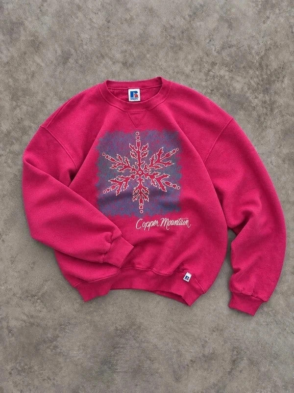 Sweat Russell Athletic Vintage Copper Mountain – Rose