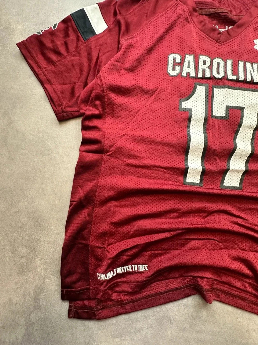 Maillot Under Armour Vintage South Carolina #17 Bordeaux
