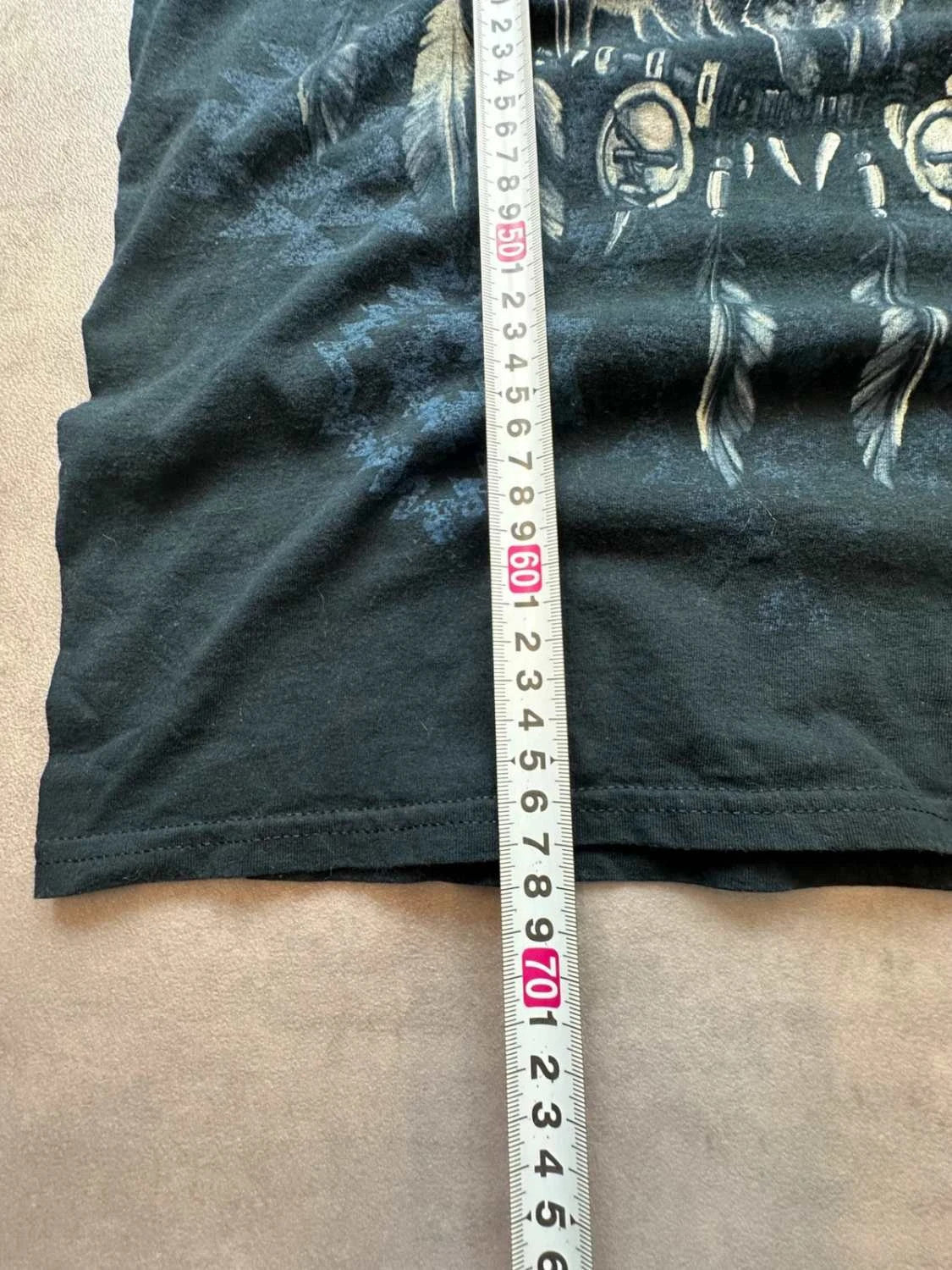 Tee Shirt Vintage Wolf Dreamcatcher Noir – Graphic Animal Print Y2K