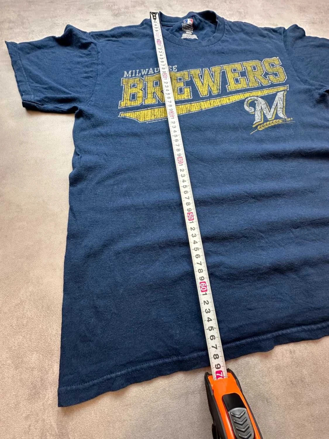 T-Shirt MLB Vintage Milwaukee Brewers Marine