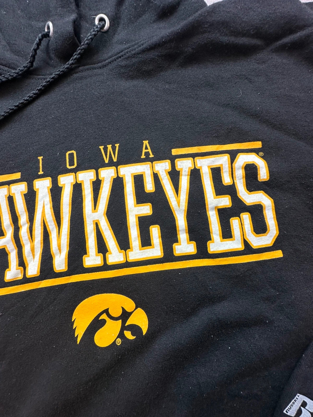 Hoodie Russell Athletic Vintage Iowa Hawkeyes – Noir