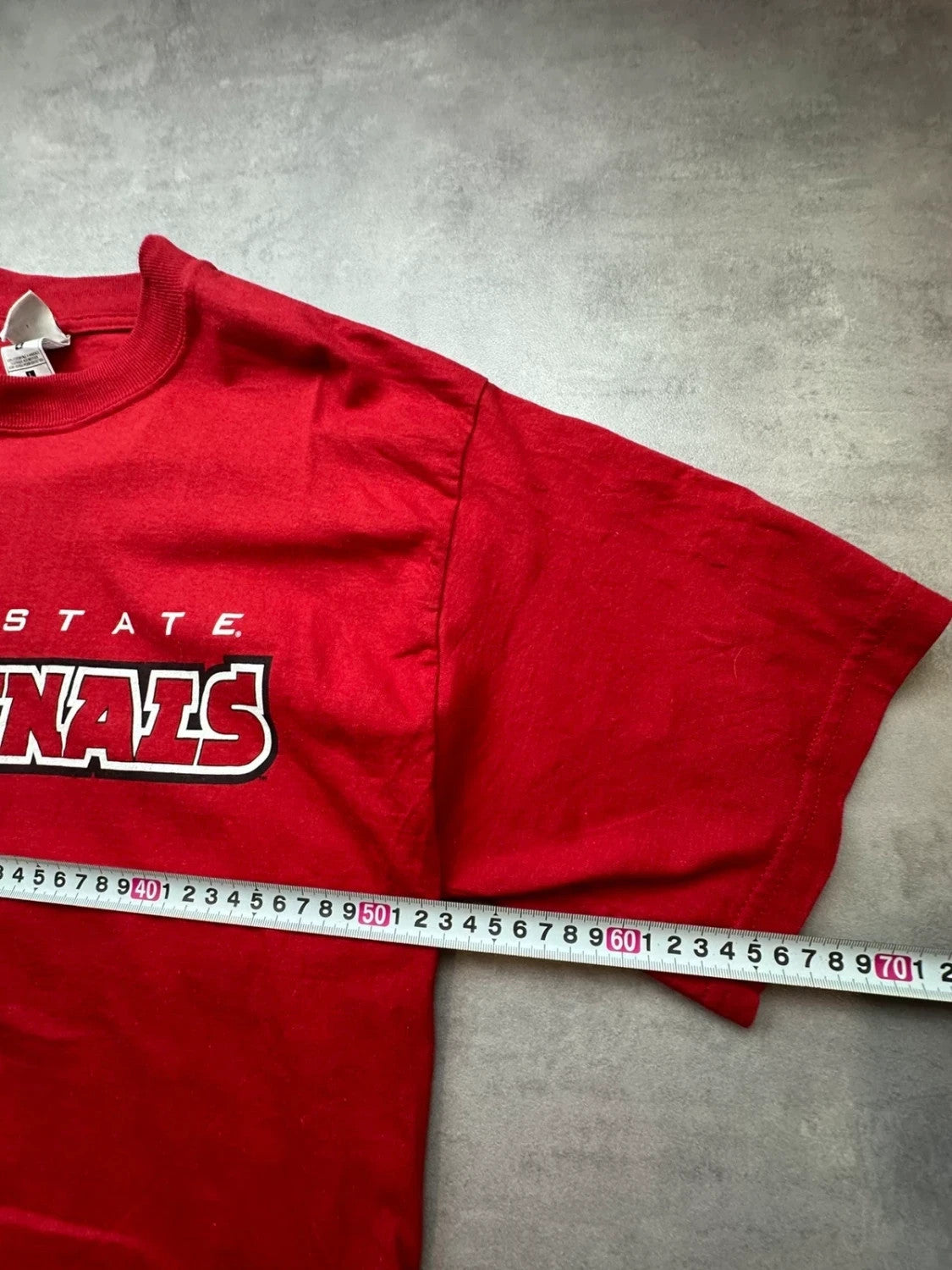 Tee-Shirt Vintage 90's Ball State Cardinals Rouge