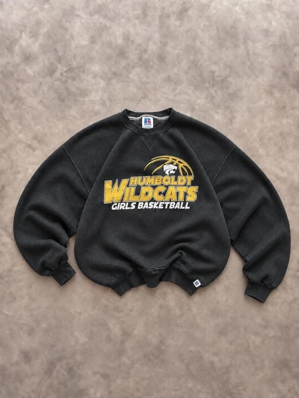 Sweat Russell Athletic Vintage Humboldt Wildcats Basketball – Noir