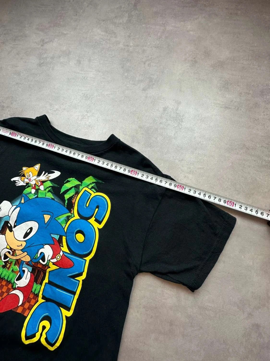 Tee Shirt Vintage Sonic The Hedgehog Sega Noir – Graphic Gaming Y2K 90s Streetwear