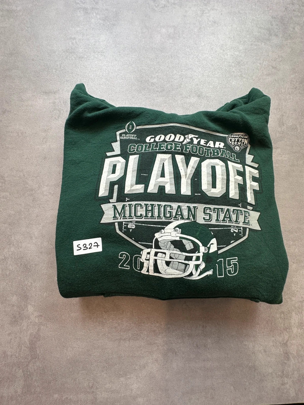 Hoodie Vintage Michigan State Football Playoff – Vert