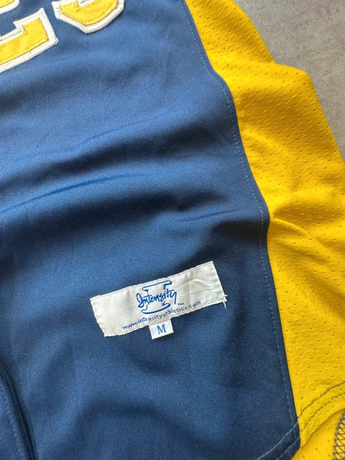 Maillot Baseball Lexington Minutemen #23 Augusta Sportswear – Navy & Jaune – Vintage USA