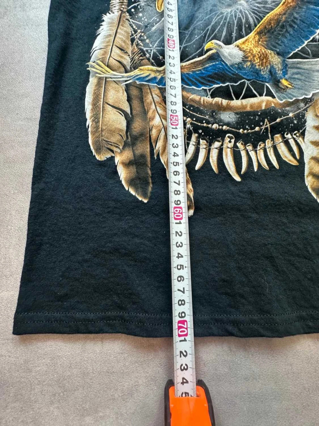 Tee Shirt Vintage Eagle Dreamcatcher Noir – Graphic Aigle Y2K 90s Streetwear