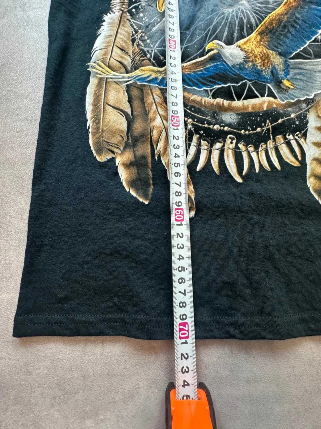 Tee Shirt Vintage Eagle Dreamcatcher Noir – Graphic Aigle Y2K 90s Streetwear