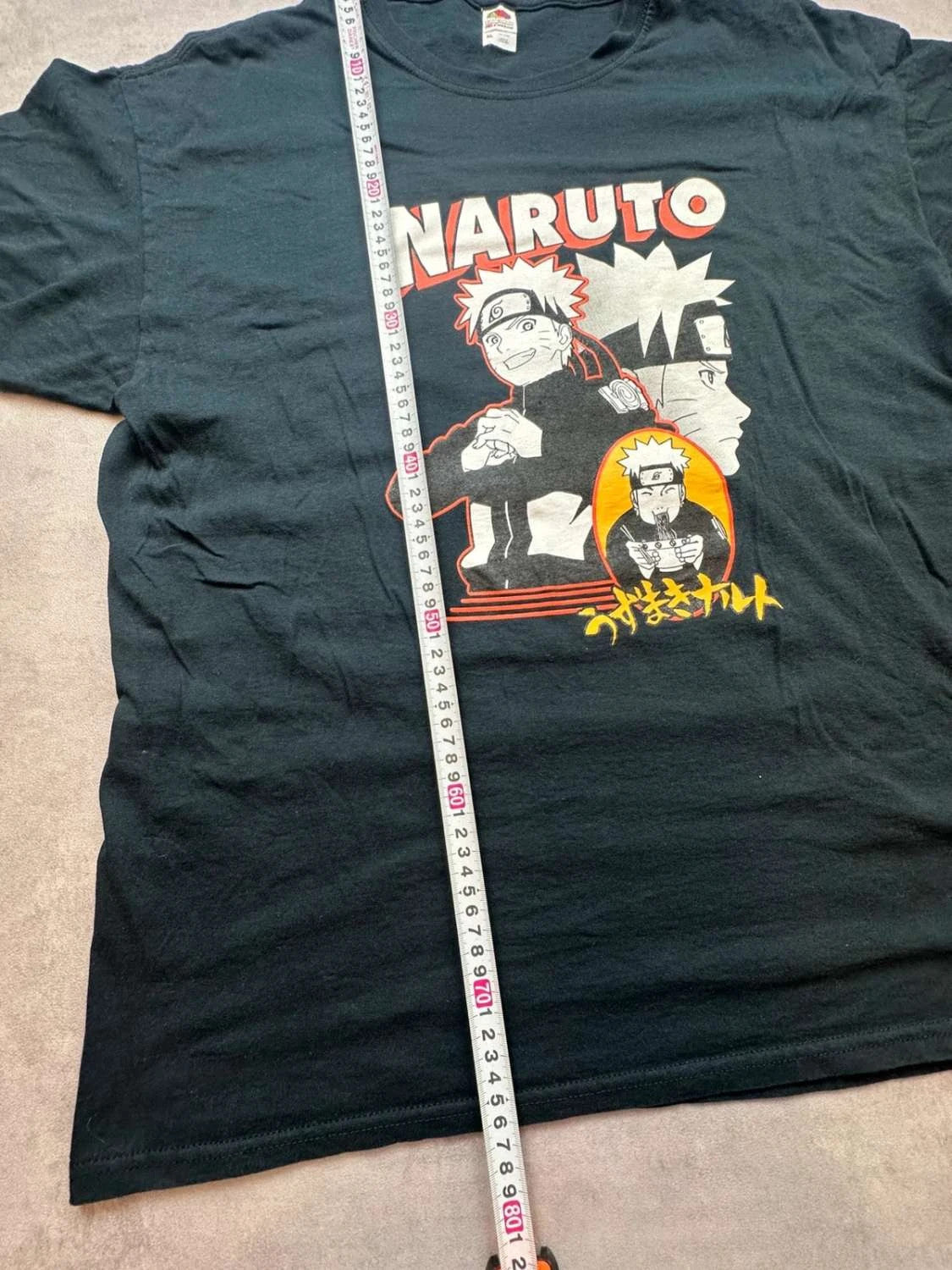 T-Shirt Naruto Uzumaki Vintage Noir