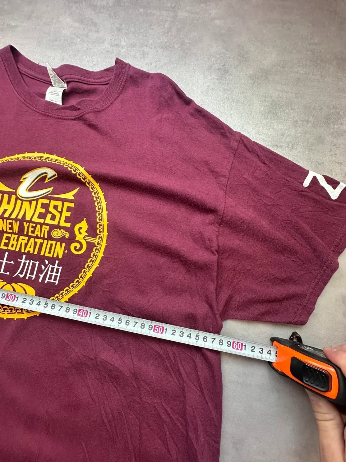 Tee shirt Vintage Cleveland Cavaliers | Wine And Gold | Chinese New Years - Taille XL
