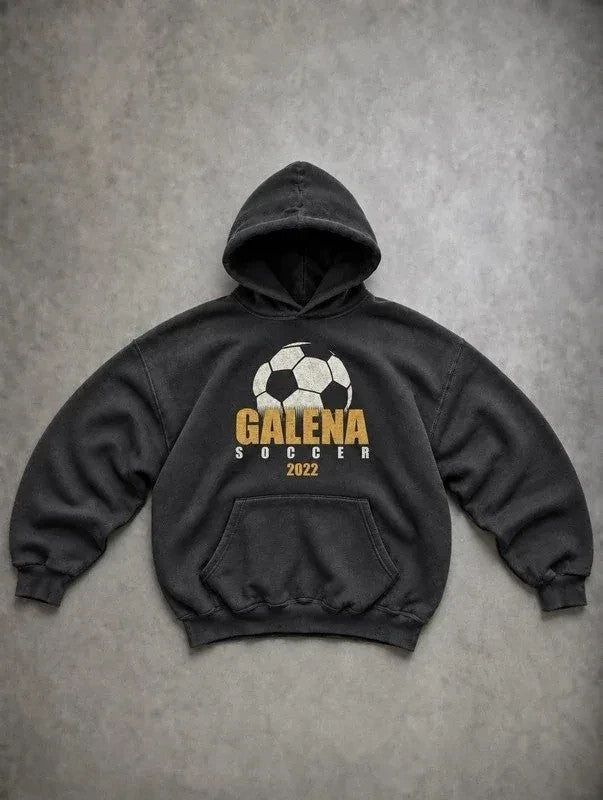 Sweat Vintage Galena Soccer 2022 – Noir