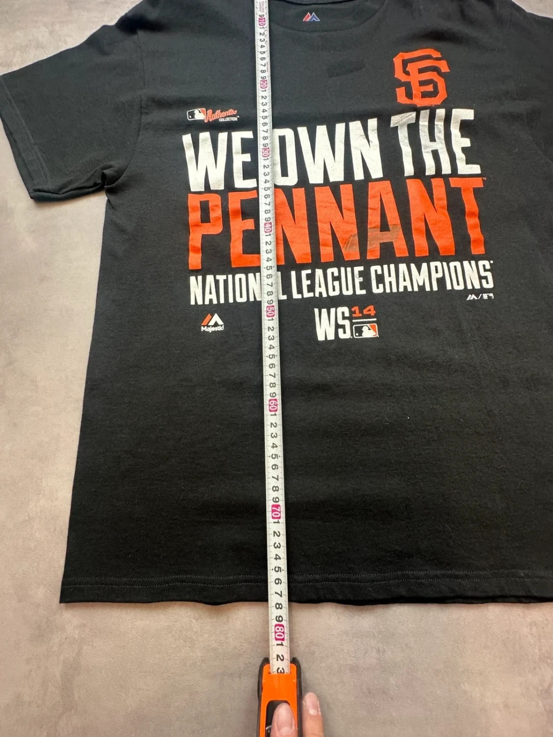 Tee-shirt MLB Vintage San Francisco Giants Majestic National League Champs Noir