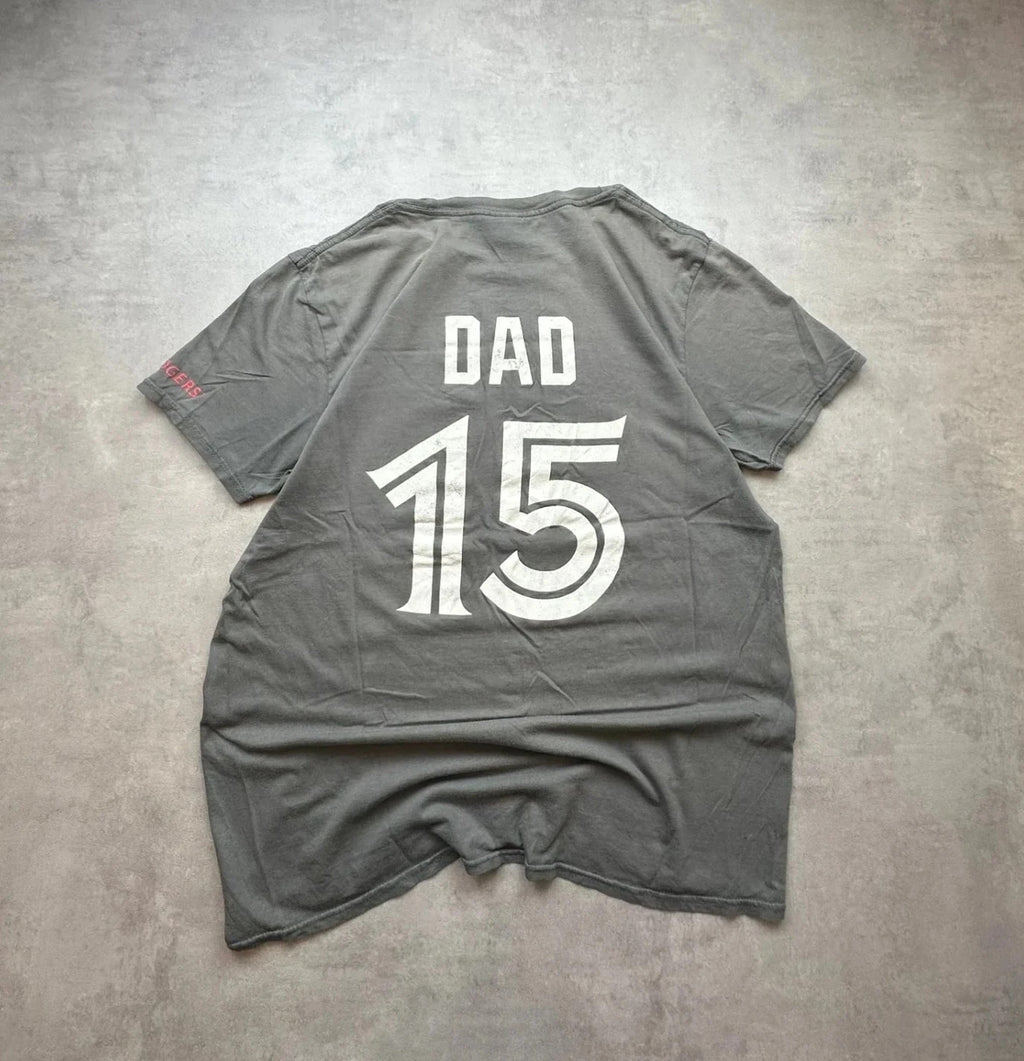 Tee-Shirt Vintage Blue Jays Dad #15 Gris