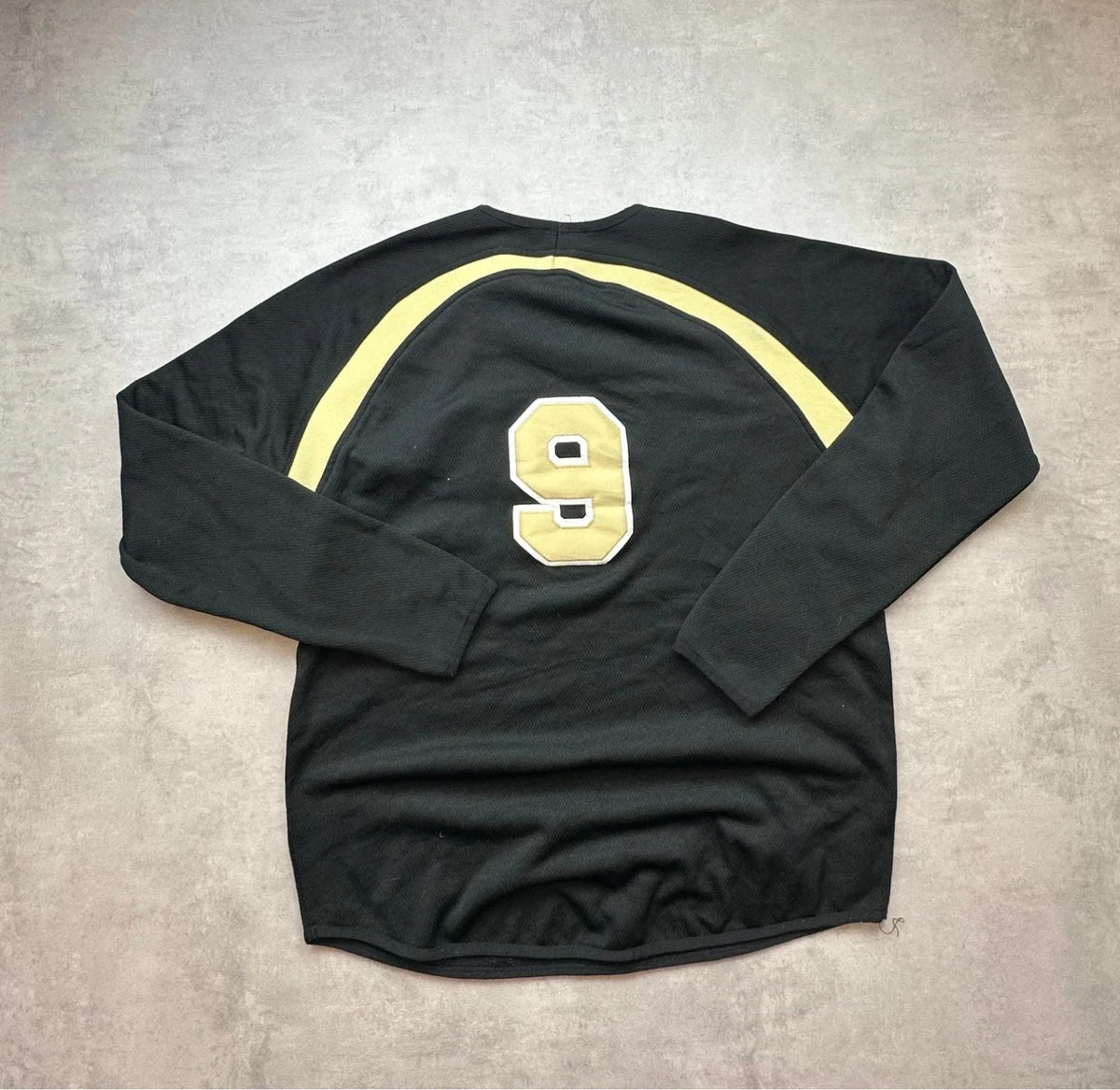 Maillot Softball Vintage Alvirne Noir & Jaune