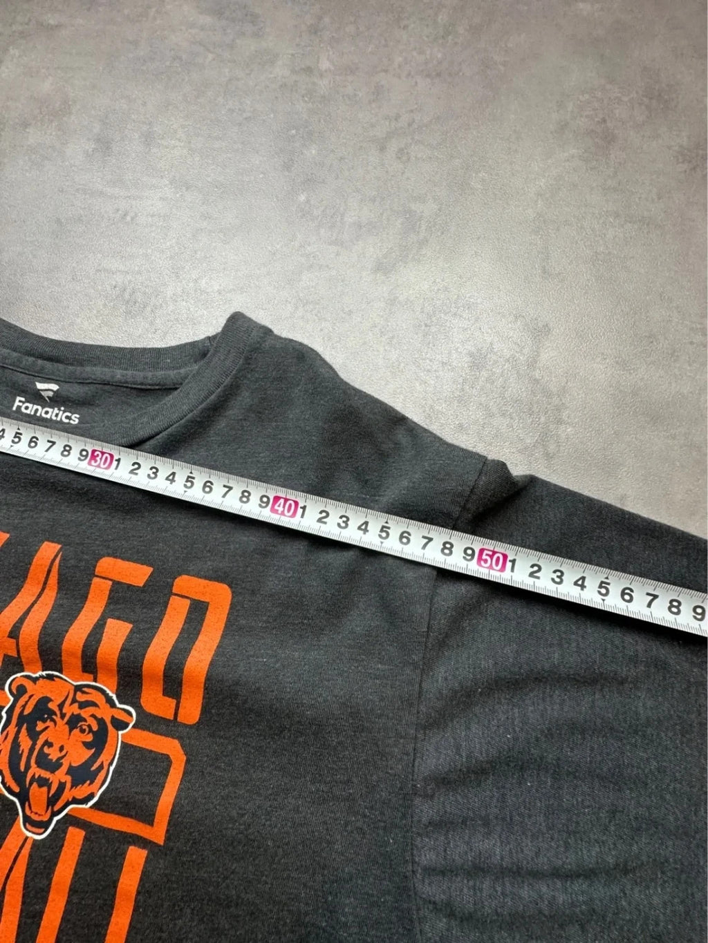 Tee-shirt Fanatics NFL Vintage Chicago Bears Football Gris Foncé