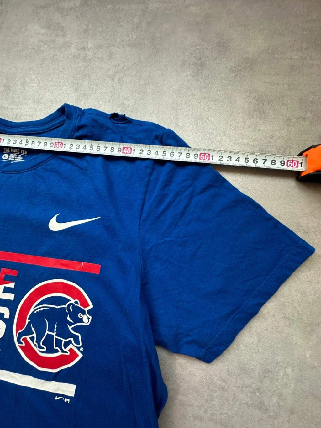 T-Shirt Nike Vintage Cubs World Series 2018 Bleu