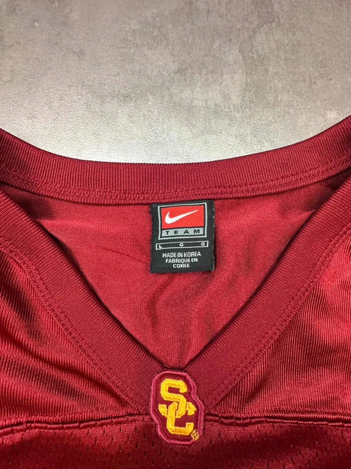Nike USC Trojans #8 Vintage NCAA Football Jersey Rouge & Jaune