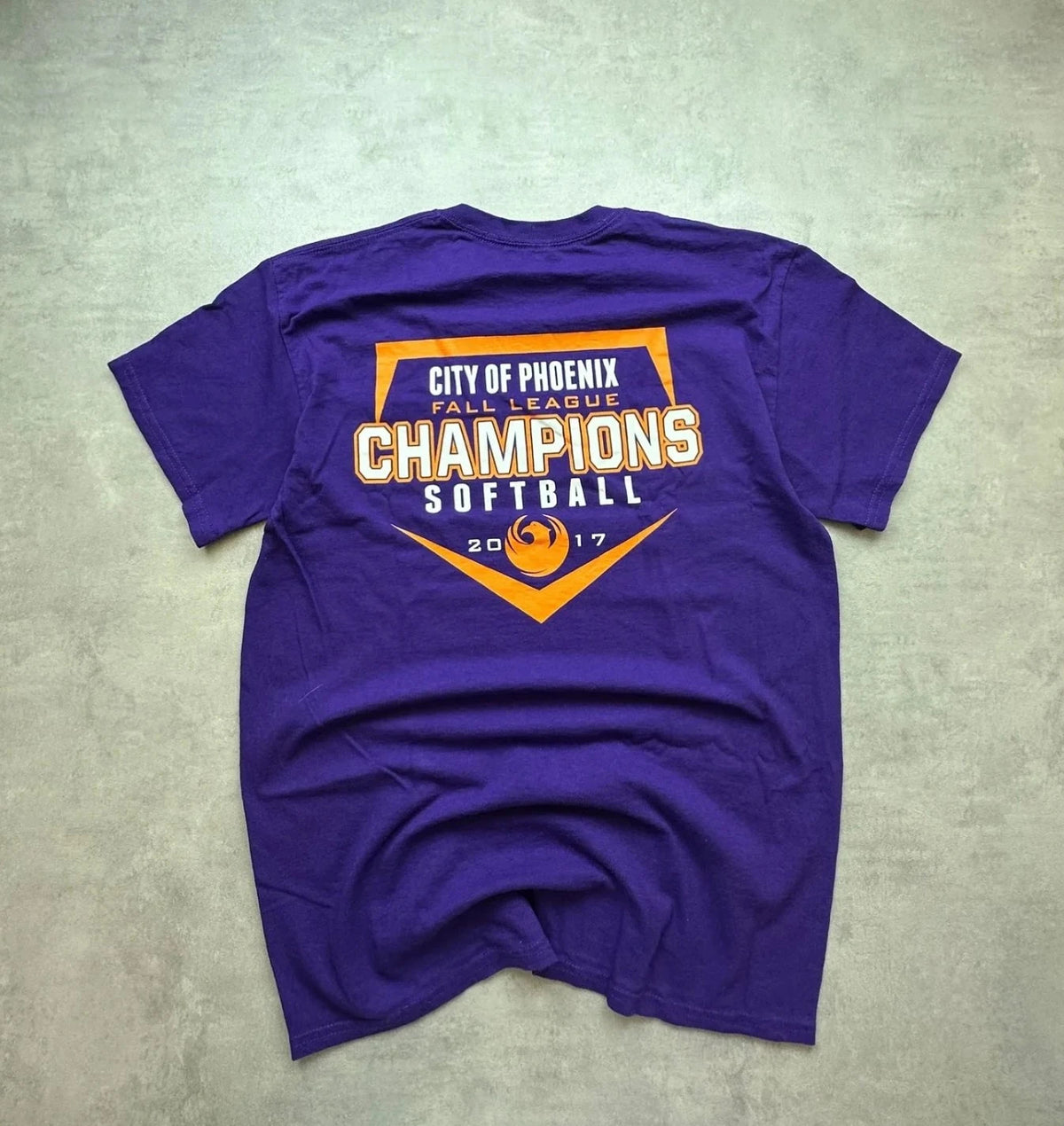 Tee Shirt Vintage Phoenix Sport Baseball Team Purple