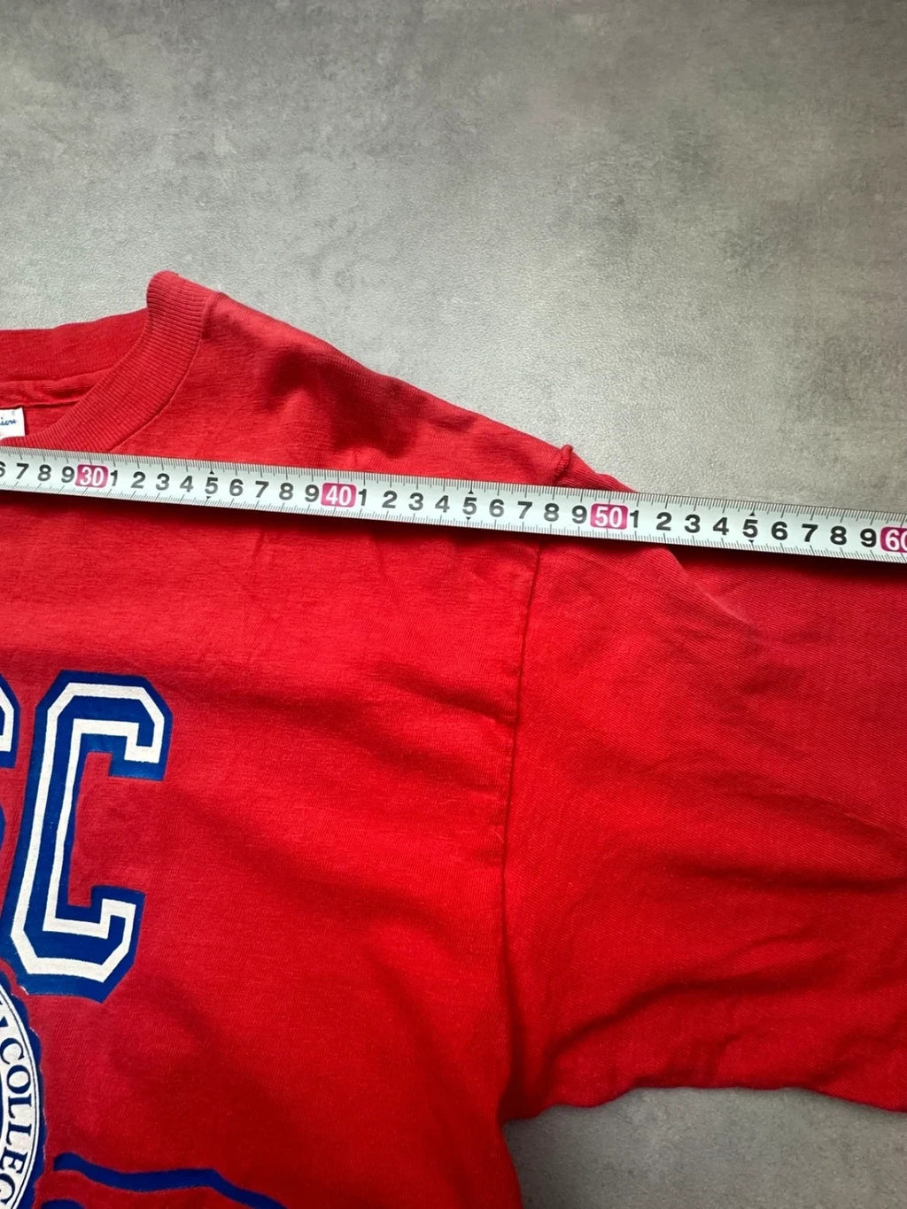 Tee-shirt College Vintage Florida Southern College FSC Rouge