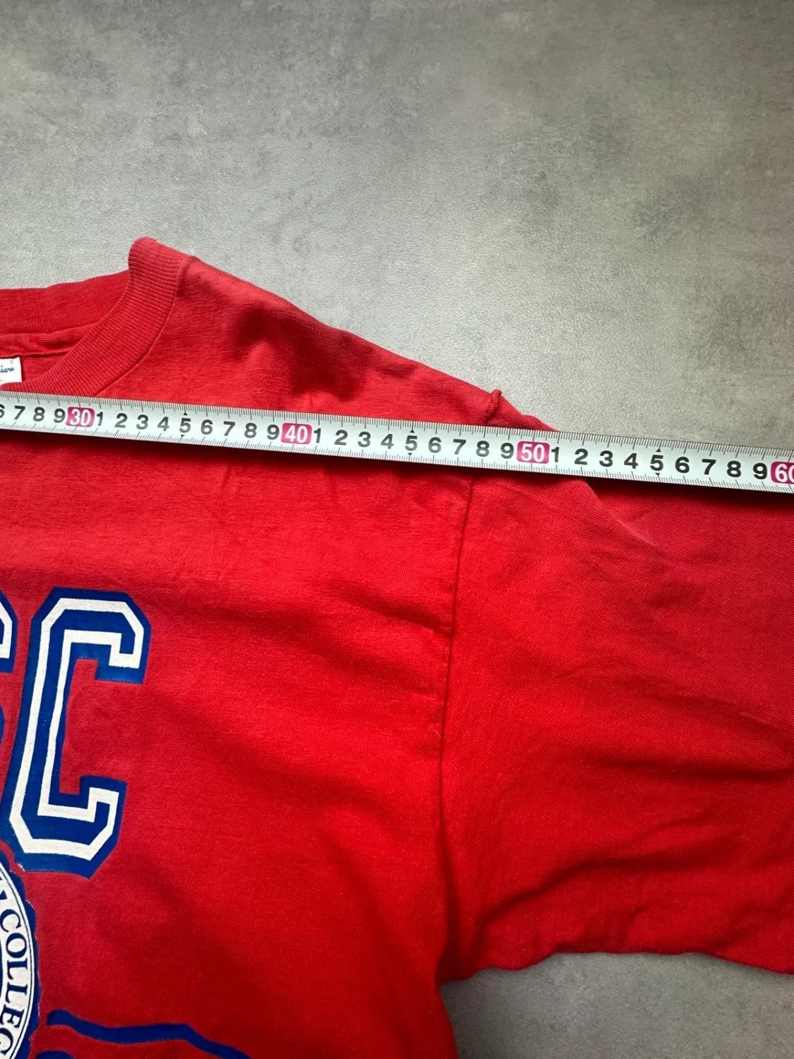Tee-shirt College Vintage Florida Southern College FSC Rouge