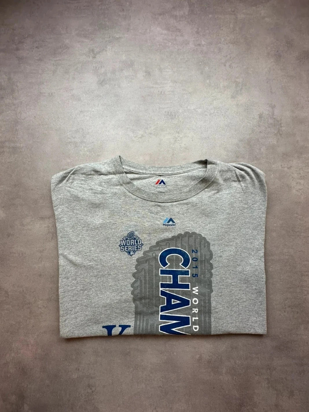 Tee Shirt MLB Vintage Kansas City World Series Gris – Baseball USA