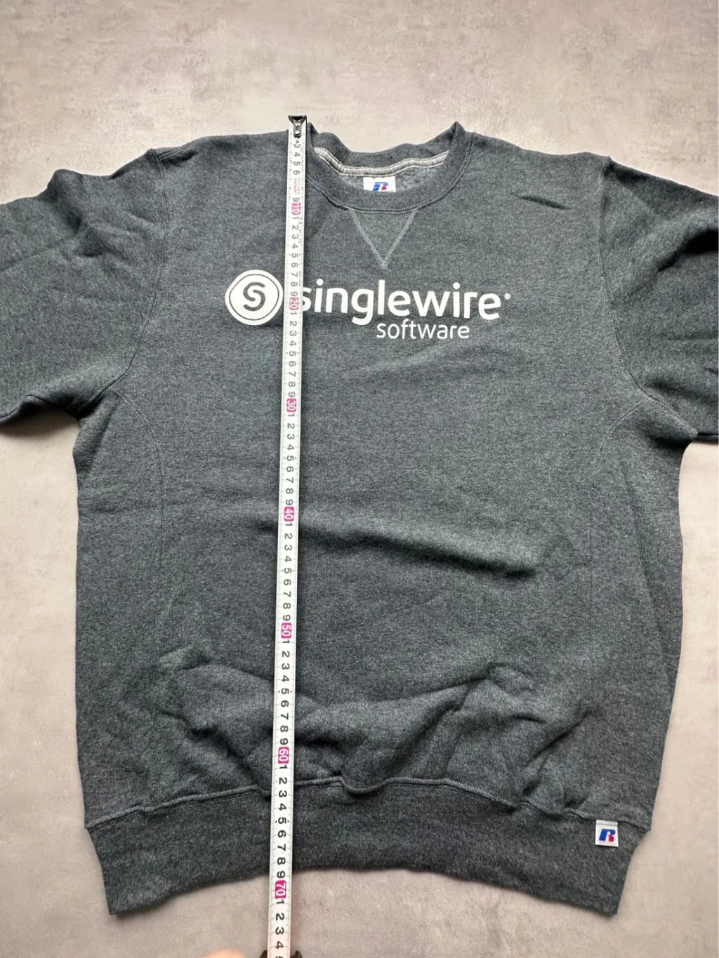 Sweat Russell Athletic Vintage Singlewire Software Gris